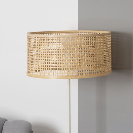 Brilagi - LED-Stehleuchte CERIA 1xE27/40W/230V Ø 40 cm Bambus/weiß