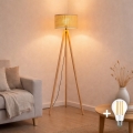 BRILAGI - LED-Stehleuchte CERIA 1xE27/60W/230V Ø 25 cm beige