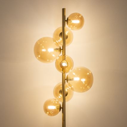 BRILAGI - LED-Stehleuchte MILLA 7xG9/3W/230V golden