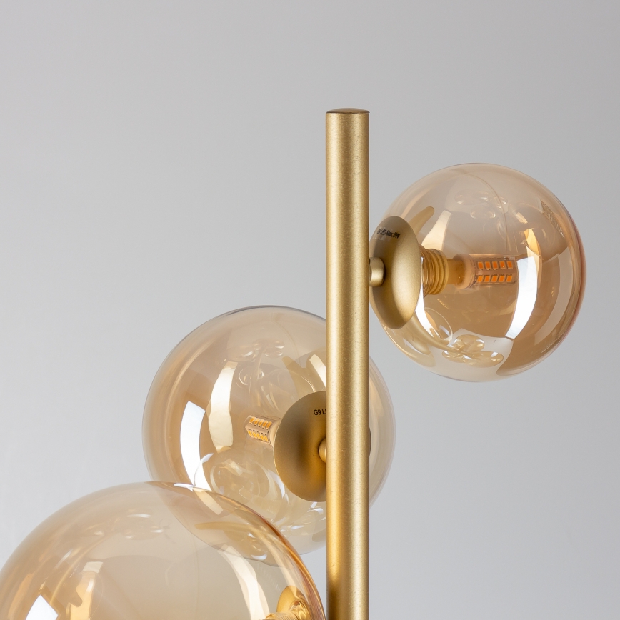 BRILAGI - LED-Stehleuchte MILLA 7xG9/3W/230V golden