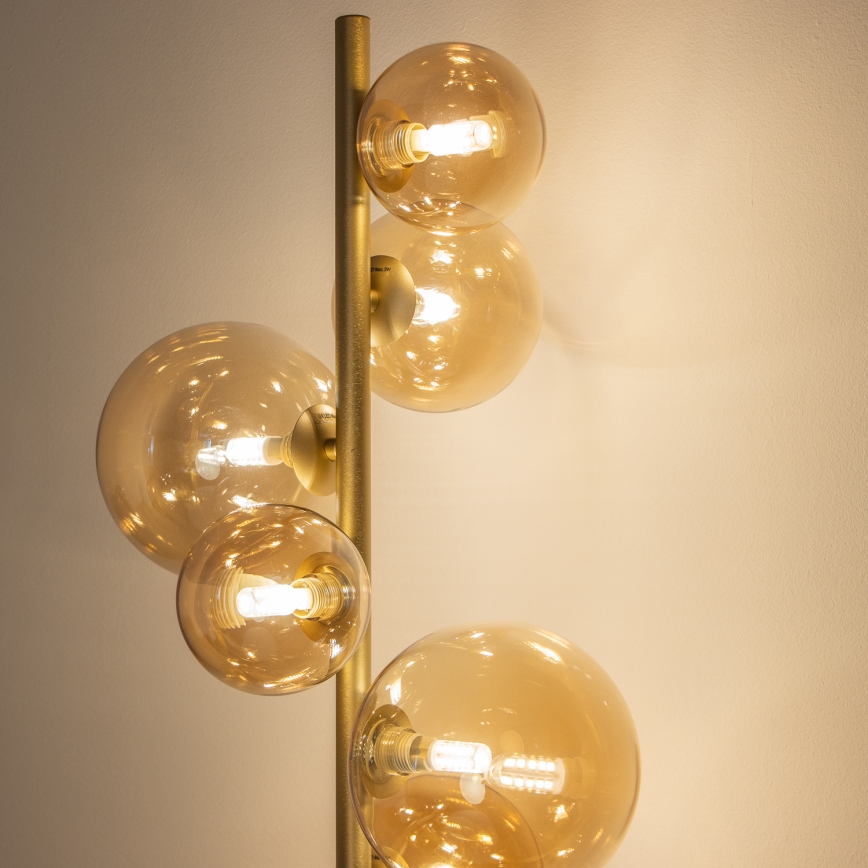 BRILAGI - LED-Stehleuchte MILLA 7xG9/3W/230V golden