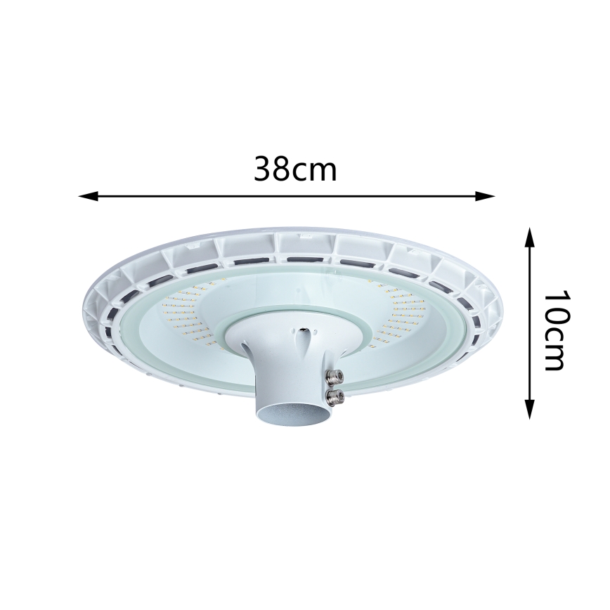 Brilagi - LED-Straßenleuchte mit 3 m Mast URBANSPARK LED/120W/230V weiß IP65