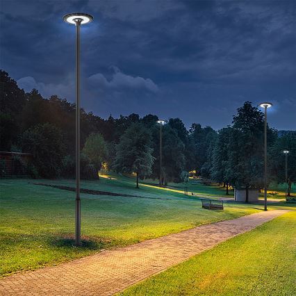 Brilagi - LED-Straßenleuchte mit 5 m Mast URBANSPARK LED/120W/230V, schwarz, IP65