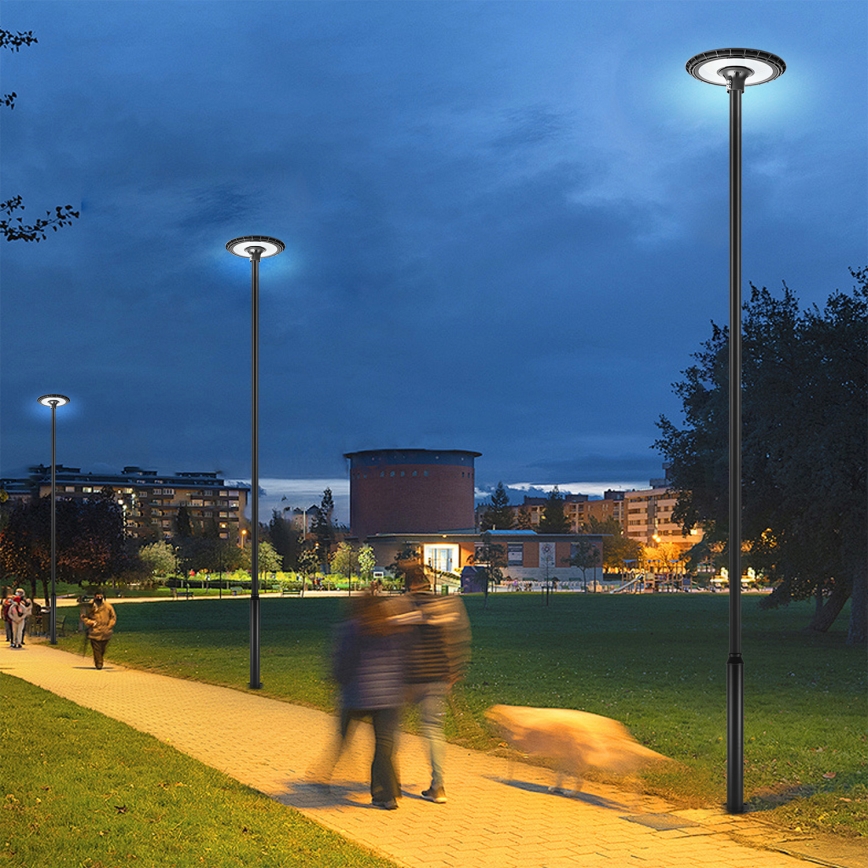 Brilagi - LED-Straßenleuchte mit 5 m Mast URBANSPARK LED/120W/230V, schwarz, IP65