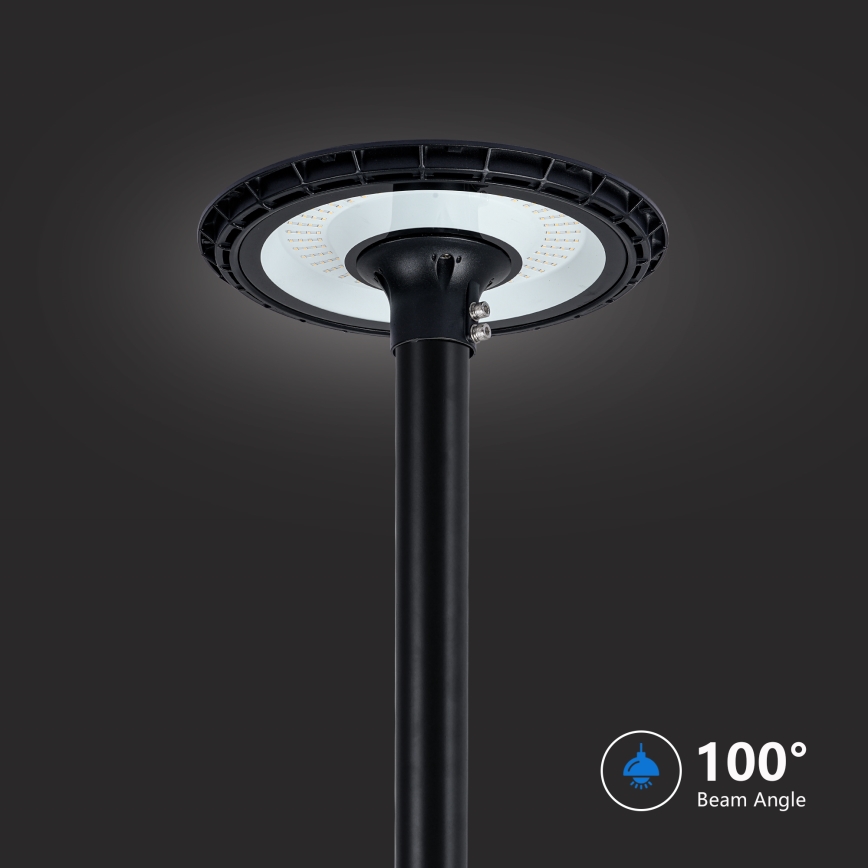 Brilagi - LED-Straßenleuchte mit Mast 3 m URBANSPARK LED/120W/230V schwarz IP65