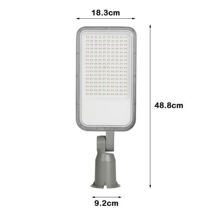 Brilagi - LED-Straßenleuchte URBANLIGHT LED/100W/230V grau IP65