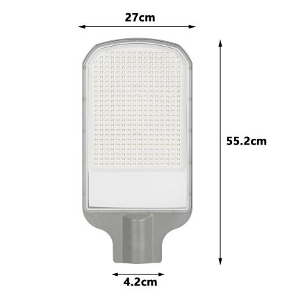 Brilagi - LED-Straßenleuchte URBANLIGHT LED/200W/230V grau IP65