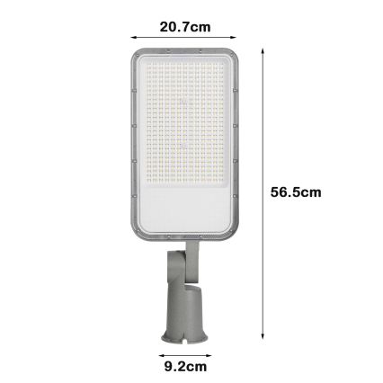 Brilagi - LED Straßenleuchte URBANLIGHT LED/200W/230V grau IP65