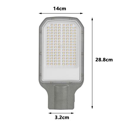 Brilagi - LED-Straßenleuchte URBANLIGHT LED/50W/230V grau IP65