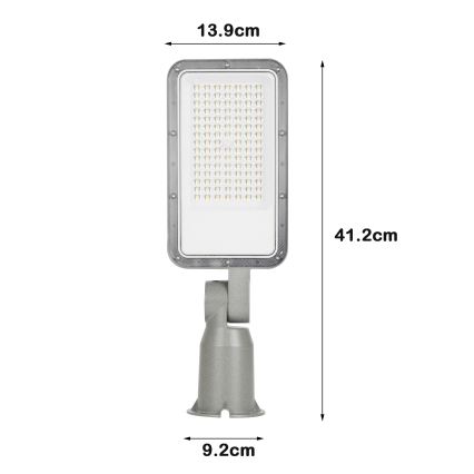 Brilagi - LED-Straßenleuchte URBANLIGHT LED/50W/230V grau IP65