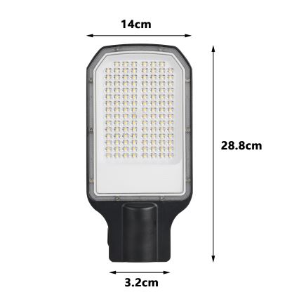 Brilagi - LED-Straßenleuchte URBANLIGHT LED/50W/230V schwarz IP65