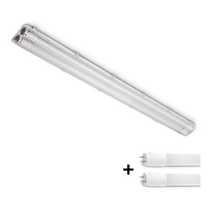 Brilagi - LED-Technik-Leuchtstofflampe OPTIMA T8 2xG13/18W/230V 4000K IP65 128 cm - Palette 110 Stk.