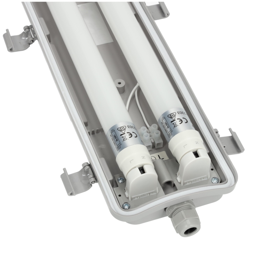 Brilagi - LED-Technik-Leuchtstofflampe OPTIMA T8 2xG13/18W/230V 4000K IP65 128 cm - Palette 110 Stk.