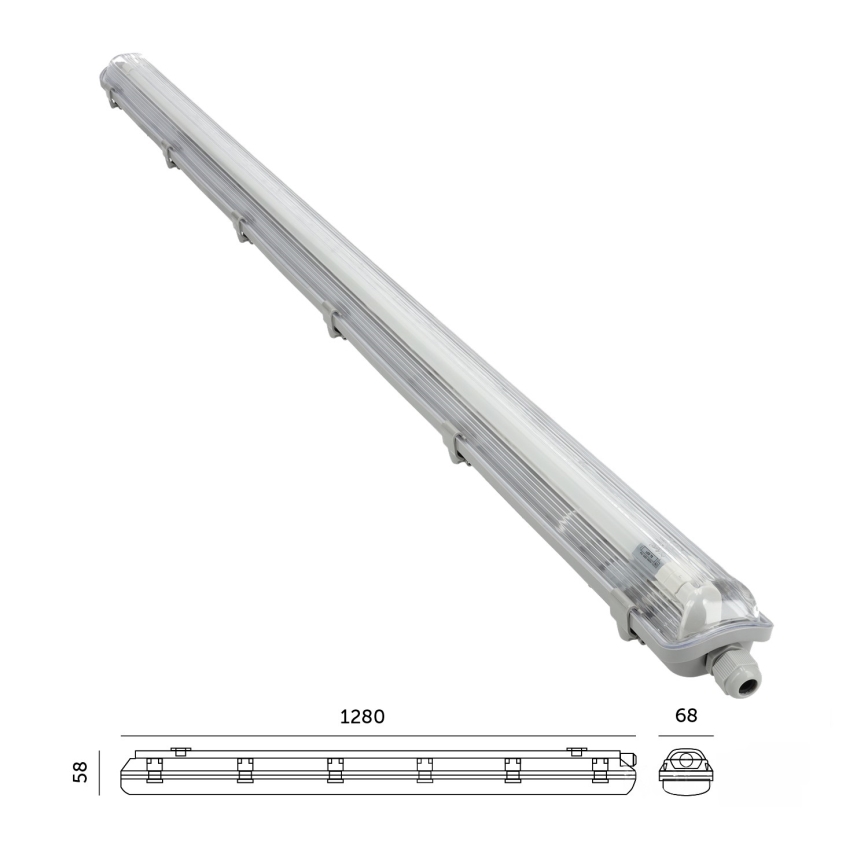BRILAGI - Technische, staubdichte LED-Leuchtstoffleuchte OPTIMA T8 1xG13/18W/230V 4000K IP65 128 cm