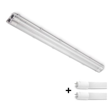 BRILAGI - LED-technische, staubdichte Leuchtstoffleuchte OPTIMA T8 2xG13/18W/230V 4000K IP65 128 cm