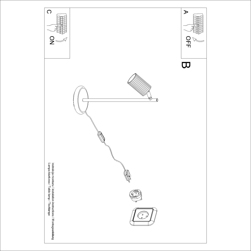 Brilagi - LED-Tischlampe CRESTO 1xGU10/10W/230V grün