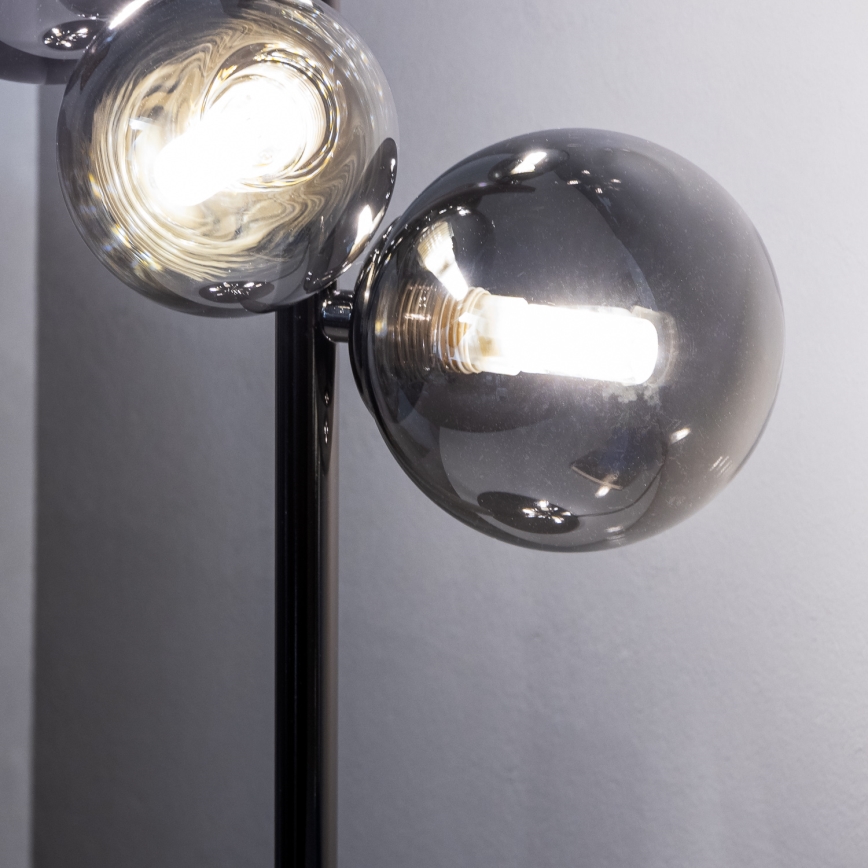 Brilagi - LED-Tischlampe MILLA 4xG9/3W/230V schwarz-chrom/rauchfarben