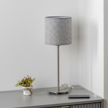 Brilagi - LED-Tischlampe NUBILA 1xE27/60W/230V grau