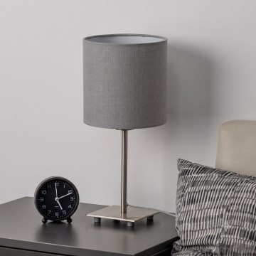 Brilagi - LED-Tischlampe NUBILA 1xE27/60W/230V hellgrau