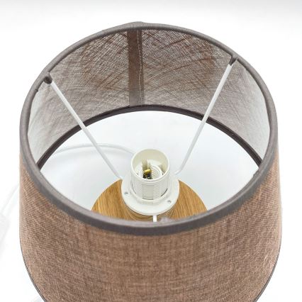 Brilagi - LED Tischleuchte ANTHONY 1xE14/40W/230V Eiche/braun