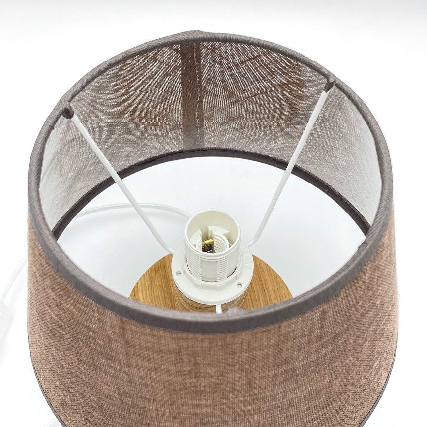 Brilagi - LED Tischleuchte ANTHONY 1xE14/40W/230V Eiche/braun