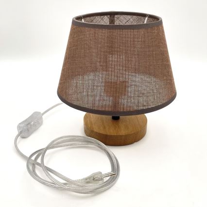 Brilagi - LED Tischleuchte ANTHONY 1xE14/40W/230V Eiche/braun