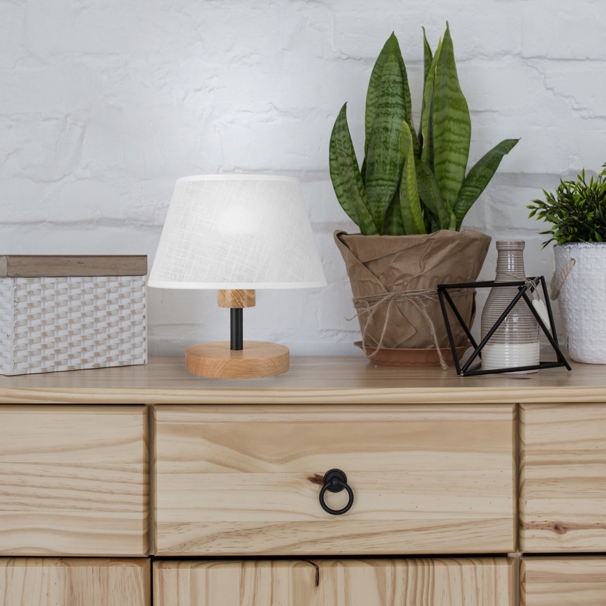 Brilagi - LED Tischleuchte ANTHONY 1xE14/40W/230V Eiche/weiß