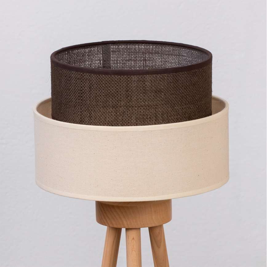 Brilagi - LED-Tischleuchte BOHO STYLE 1xE27/15W/230V cremefarben/braun