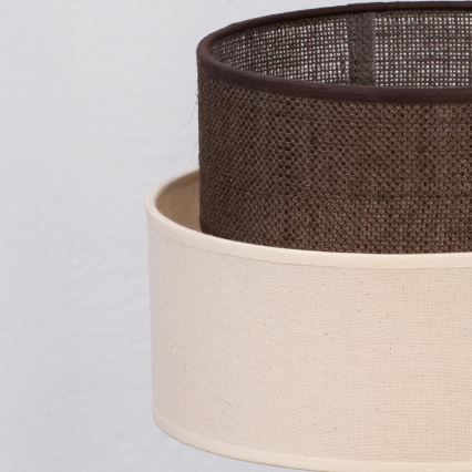 Brilagi - LED-Tischleuchte BOHO STYLE 1xE27/15W/230V cremefarben/braun