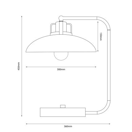 Brilagi - LED Tischleuchte FLAMENGO 1xE27/60W/230V beige
