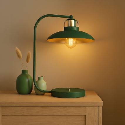 Brilagi - LED Tischleuchte FLAMENGO 1xE27/60W/230V grün