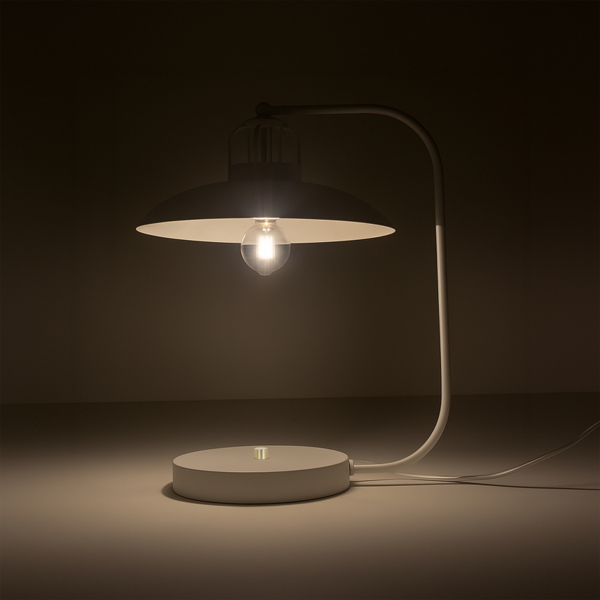 Brilagi - LED Tischleuchte FLAMENGO 1xE27/60W/230V weiß