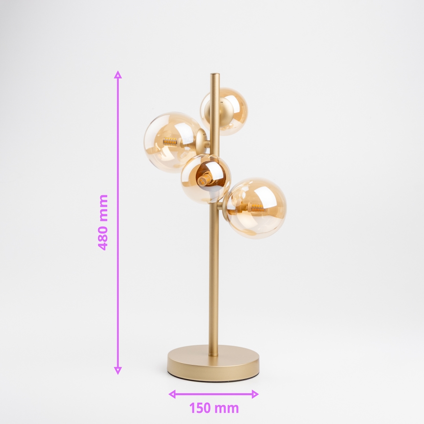 Brilagi - LED-Tischleuchte MILLA 4xG9/3W/230V golden