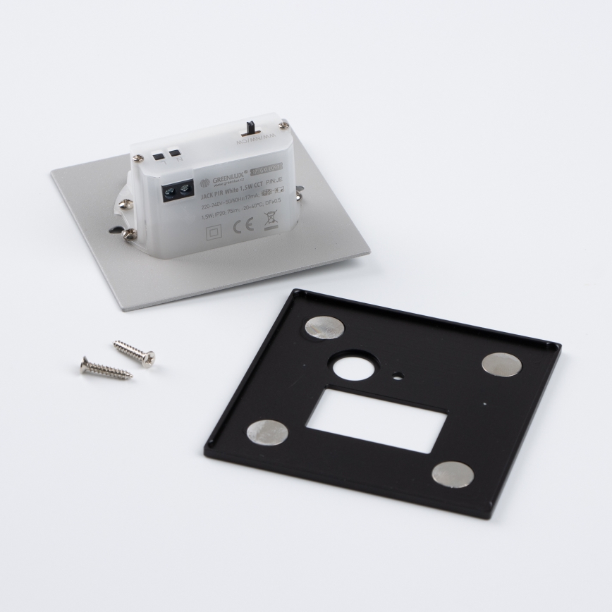 Brilagi - LED-Treppenleuchte mit Bewegungs- und Dämmerungssensor JACK LED/1,5W/230V 3000/4000/6500K schwarz