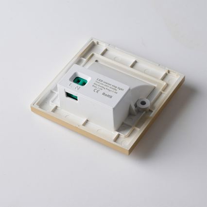 Brilagi - LED-Treppenleuchte mit Sensor STEP LIGHT LED/1,5W/230V IP44 goldfarben