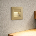 Brilagi - LED-Treppenleuchte STEP LIGHT LED/1,5W/230V IP44 goldfarben