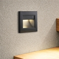 Brilagi - LED Treppenleuchte STEP LIGHT LED/1,5W/230V IP44 schwarz