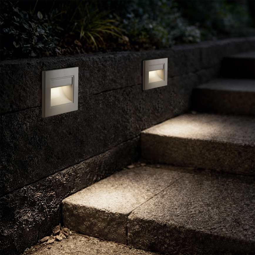Brilagi - LED Treppenstufenleuchte STEP LIGHT LED/1,5W/230V IP44 weiß