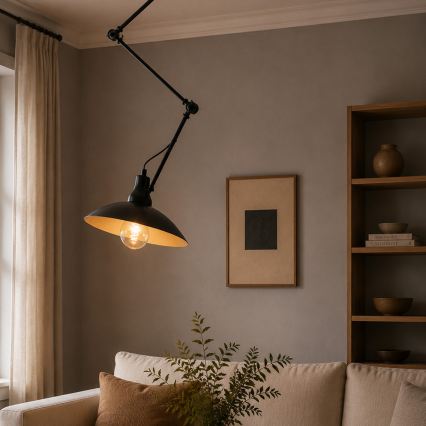 BRILAGI - LED verstellbare Stangenleuchte IRONBEAM 1xE27/60W/230V schwarz