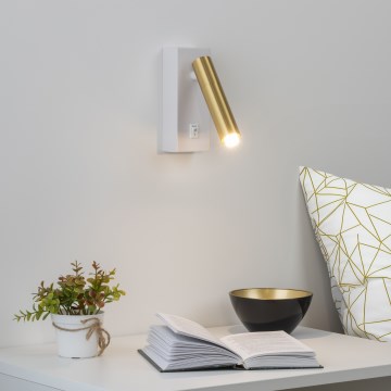 Brilagi - LED-Wand-Spotleuchte MAYA 1xG9/7W/230V weiß/golden