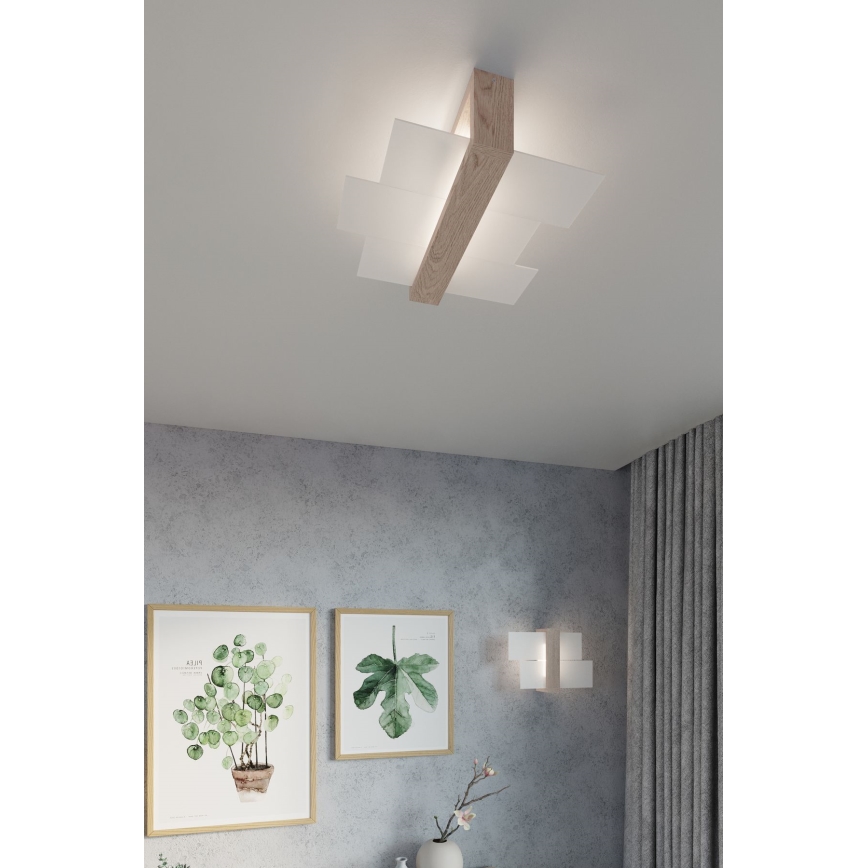 Brilagi -  LED-Wandbeleuchtung HERA 1xE27/7,5W/230V Holz