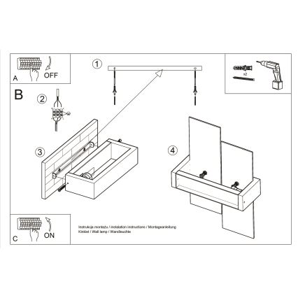 Brilagi -  LED-Wandbeleuchtung HERA 1xE27/7,5W/230V weiß+