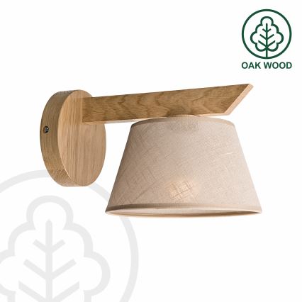 Brilagi - LED  Wandleuchte ANTHONY 1xE14/40W/230V Eiche/beige