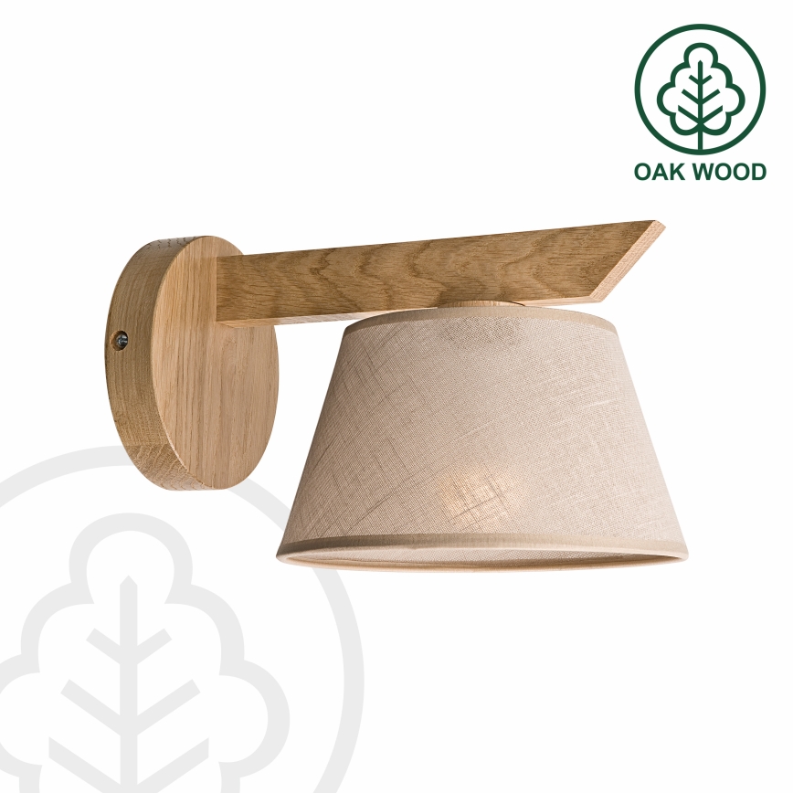 Brilagi - LED  Wandleuchte ANTHONY 1xE14/40W/230V Eiche/beige