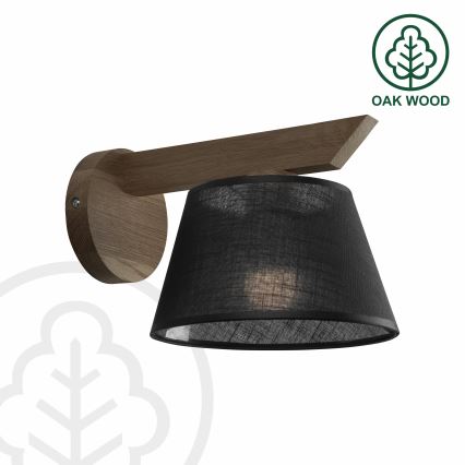 Brilagi - LED Wandleuchte ANTHONY 1xE14/40W/230V Eiche Nussbaum/Schwarz