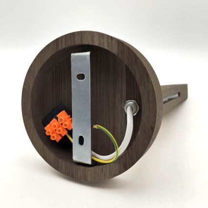 Brilagi - LED Wandleuchte ANTHONY 1xE14/40W/230V Eiche Nussbaum/Schwarz