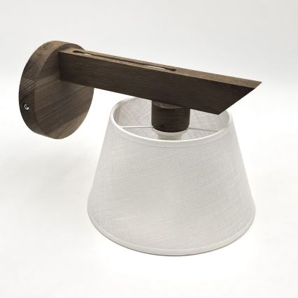 Brilagi - LED Wandleuchte ANTHONY 1xE14/40W/230V Eiche Nussbaum/Weiß