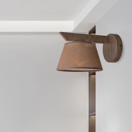 Brilagi - LED Wandleuchte ANTHONY 1xE14/40W/230V Eiche Nussbaum/Braun