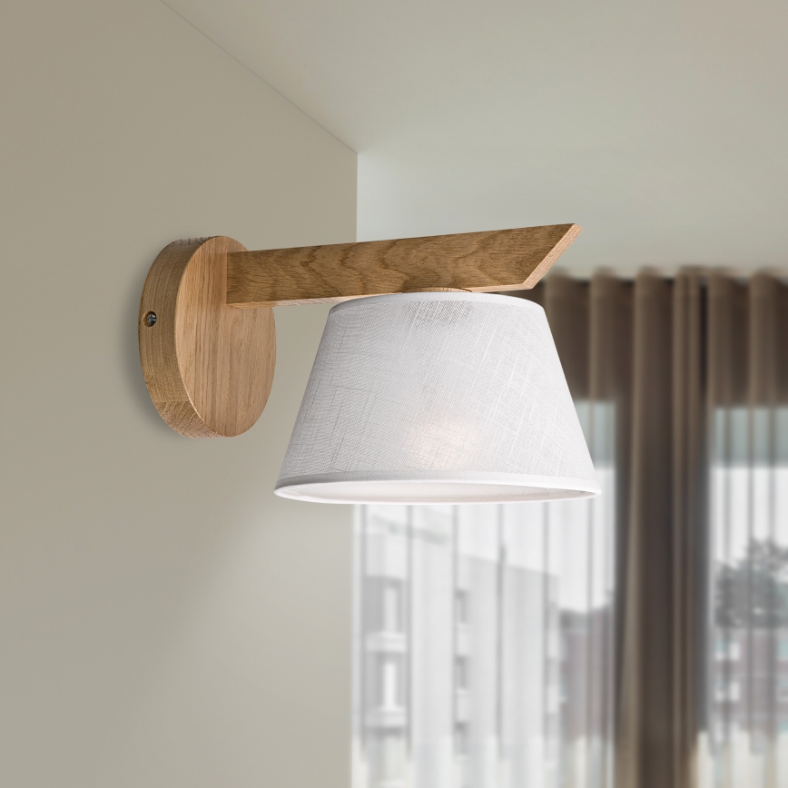 Brilagi - LED  Wandleuchte ANTHONY 1xE14/40W/230V Eiche/weiß