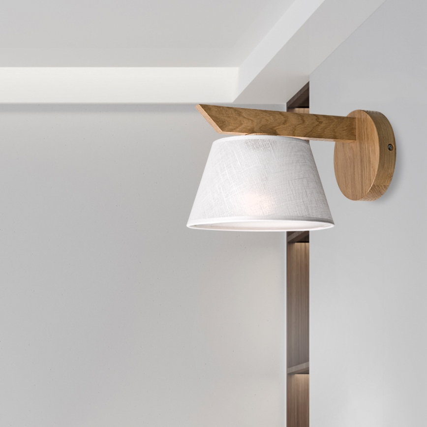 Brilagi - LED  Wandleuchte ANTHONY 1xE14/40W/230V Eiche/weiß